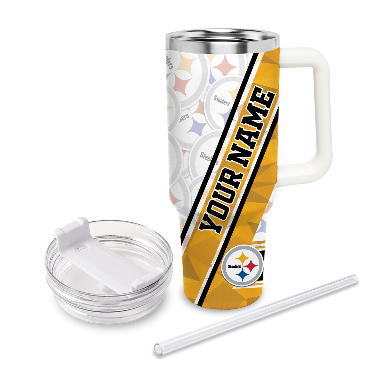 Pittsburgh Steelers NFL Custom Stanley Cup 40 oz 30 oz Tumbler With Handle
