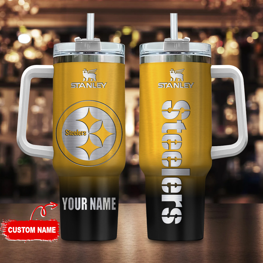 Pittsburgh Steelers NFL Custom Stanley Cup 40 oz 30 oz Tumbler With Handle
