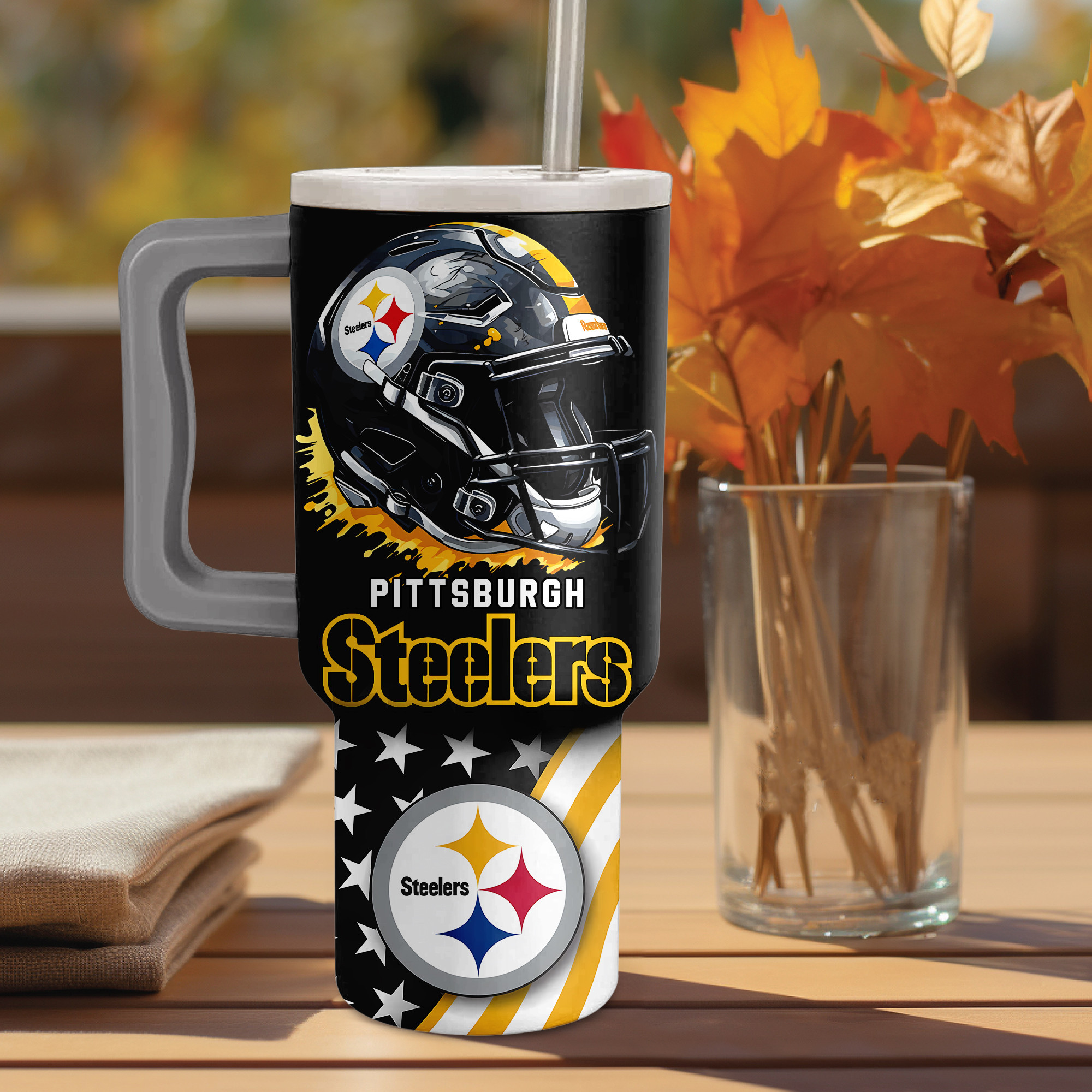 Pittsburgh Steelers NFL Custom Stanley Cup 40 oz 30 oz Tumbler With Handle