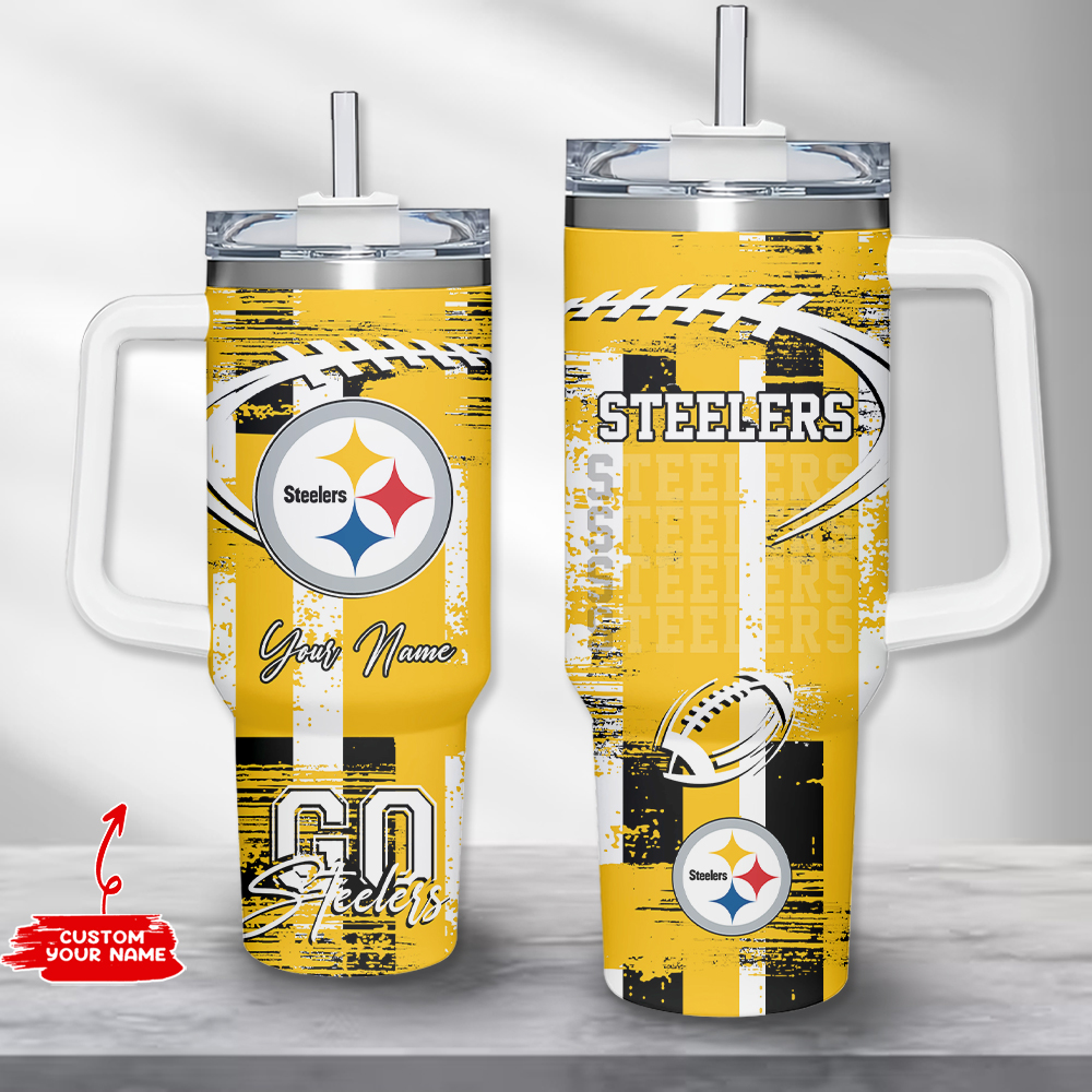 Pittsburgh Steelers NFL Custom Stanley Cup 40 oz 30 oz Tumbler With Handle