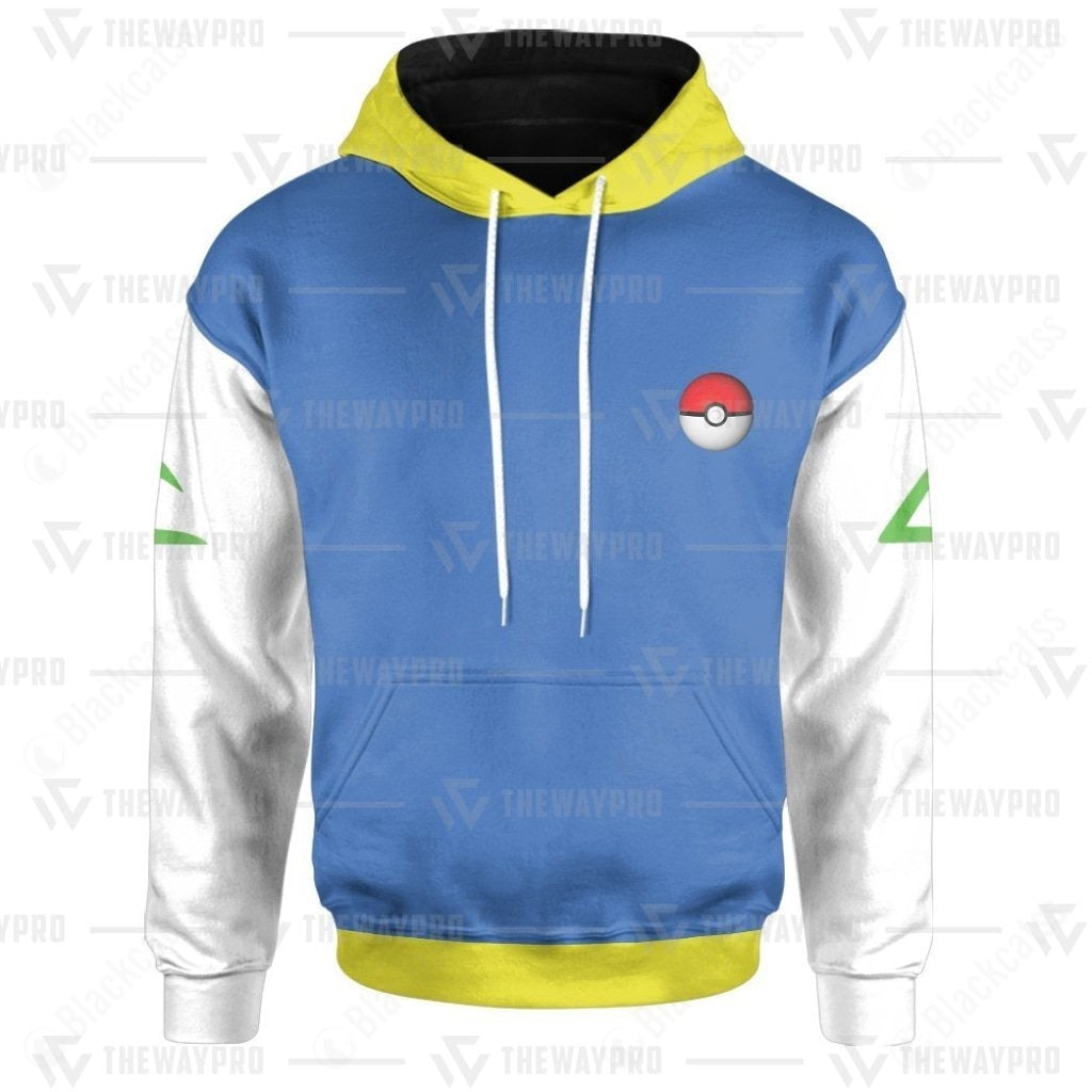 PKM Ash Ketchum Costume Hoodie Sweatshirt T-Shirt Sweatpants Tracksuit - Stormmerch Exclusive