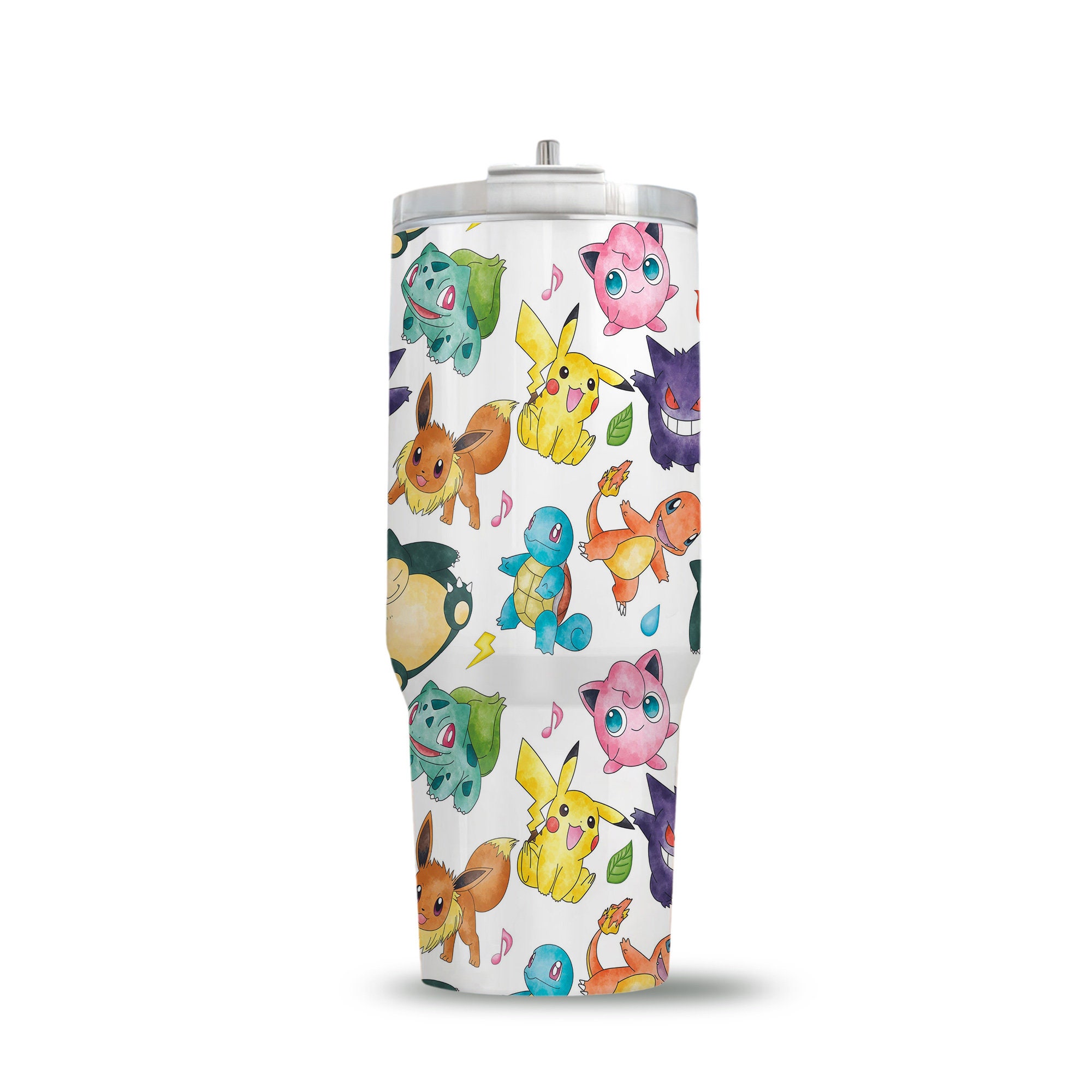 Pokemon Games Custom Stanley Cup 40 oz 30 oz Tumbler With Handle