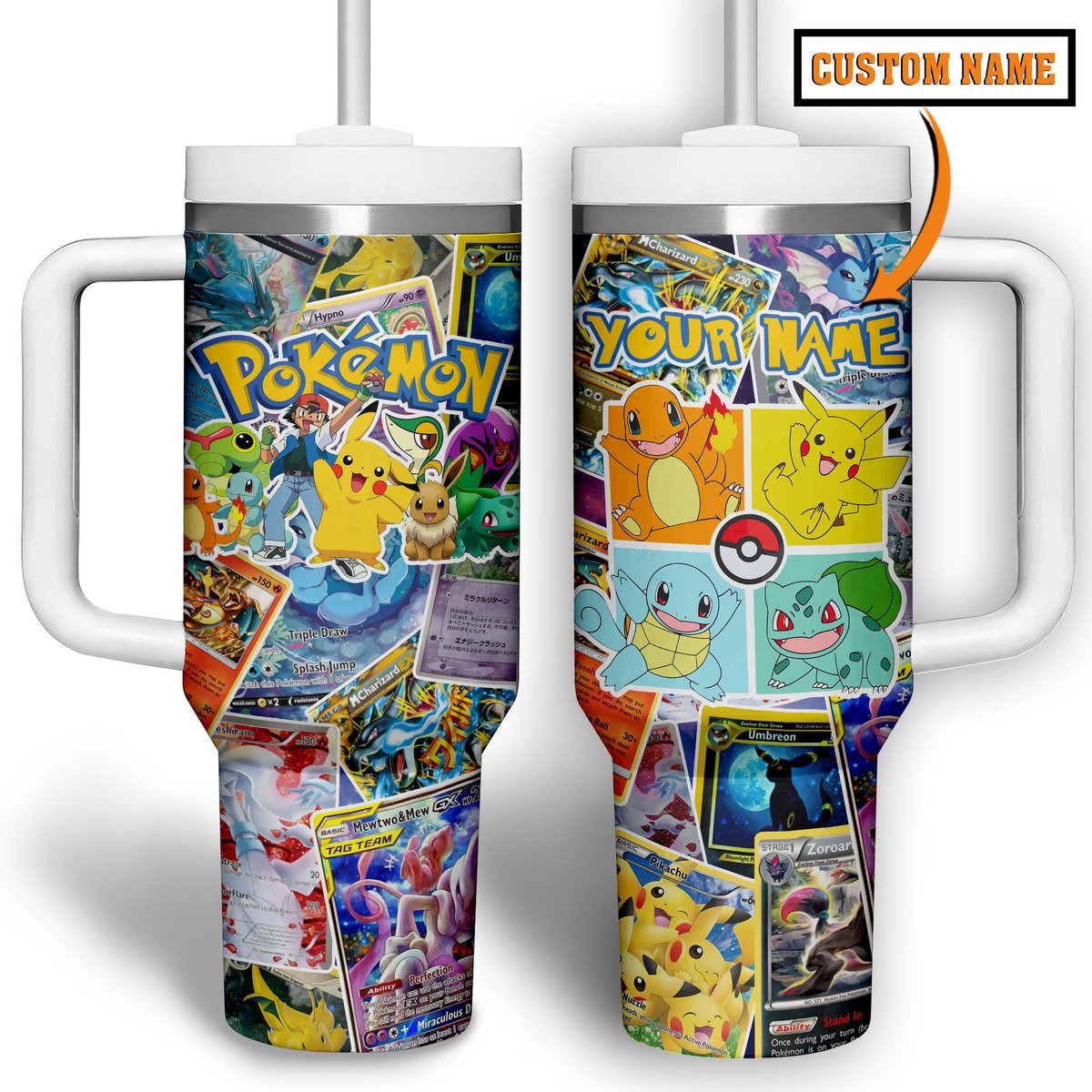 Pokemon Movies Custom Stanley Cup 40 oz 30 oz Tumbler With Handle