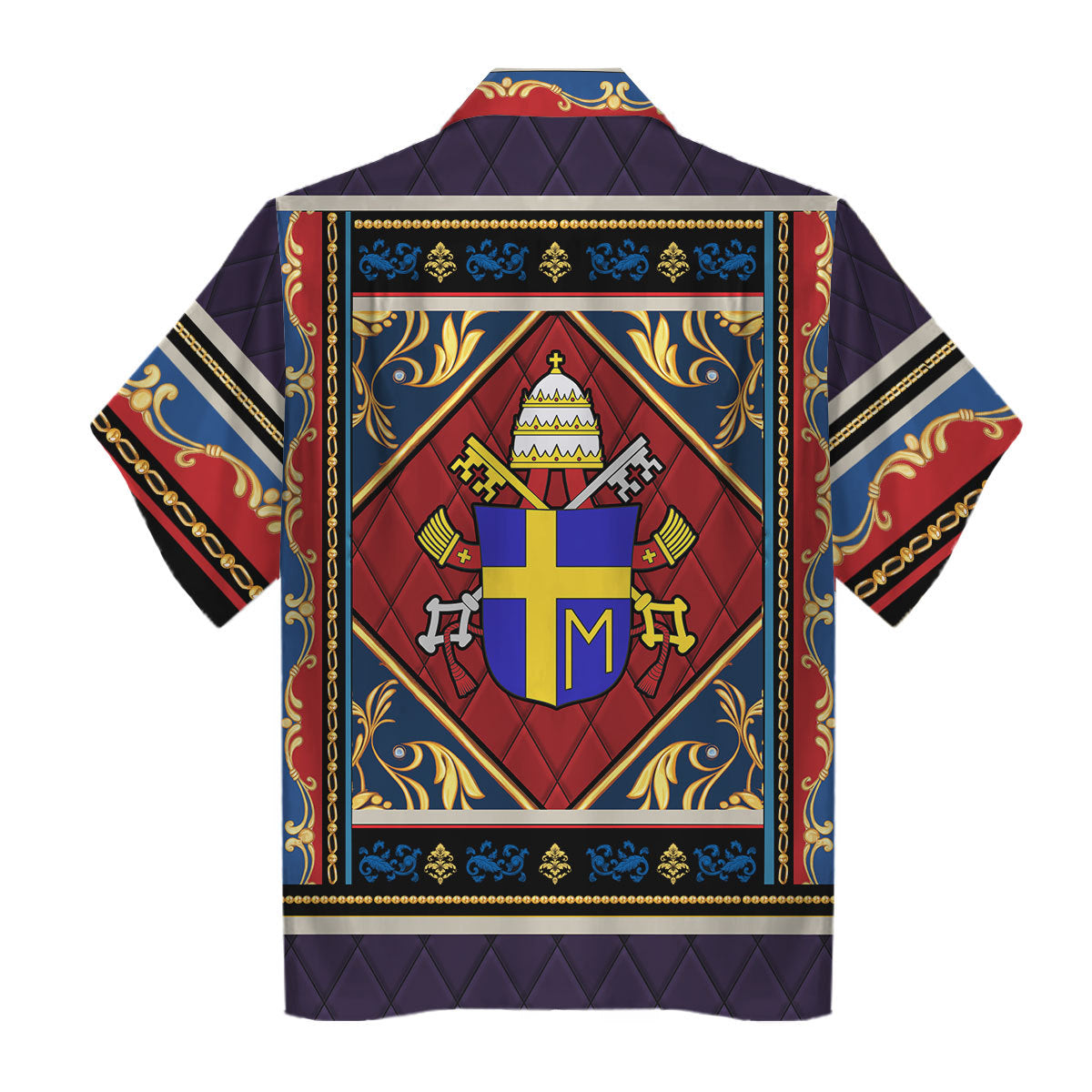 Pope John Paul II Stained Glass Hawaiian Shirt - Stormmerch Exclusive