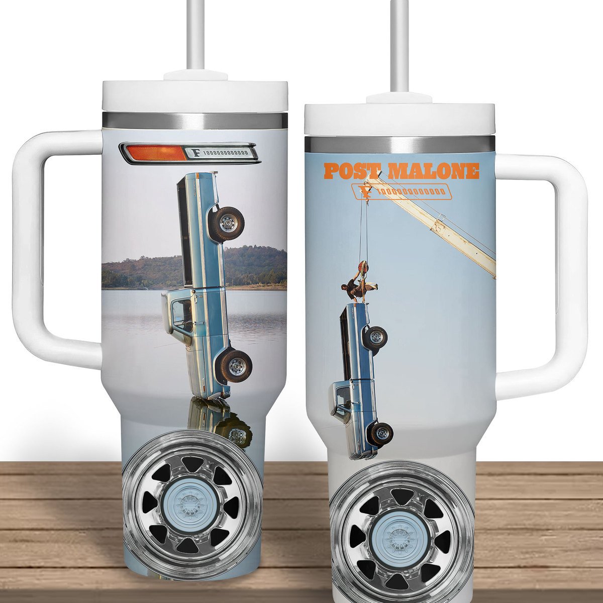 Post Malone Music Custom Stanley Cup 40 oz 30 oz Tumbler With Handle