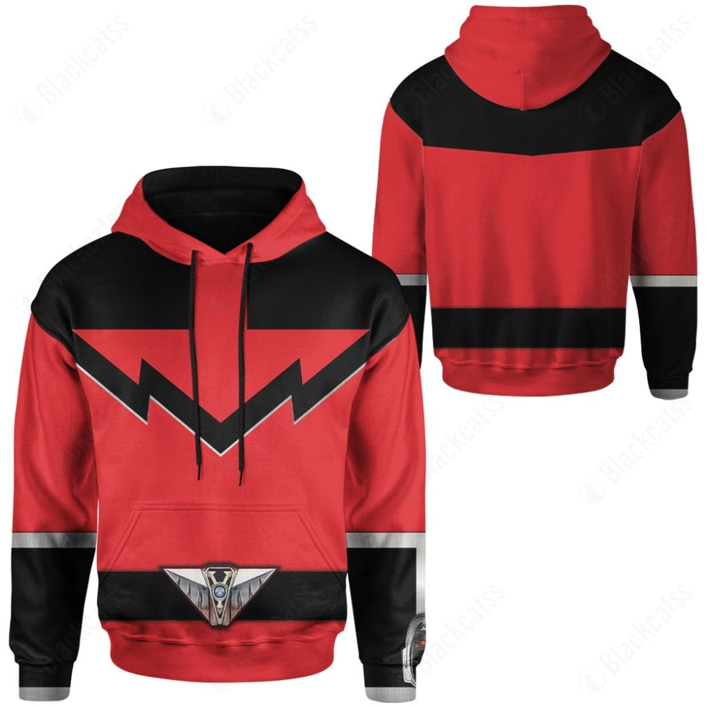 Power Rangers Time Force Quantum Ranger Costume Hoodie Sweatshirt T-Shirt Sweatpants Tracksuit - Stormmerch Exclusive