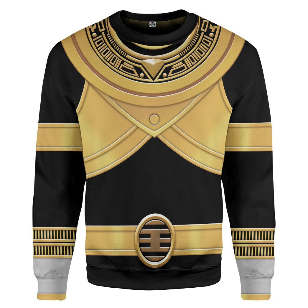Power Rangers Zeo Gold Costume Hoodie Sweatshirt T-Shirt Sweatpants Tracksuit - Stormmerch Exclusive