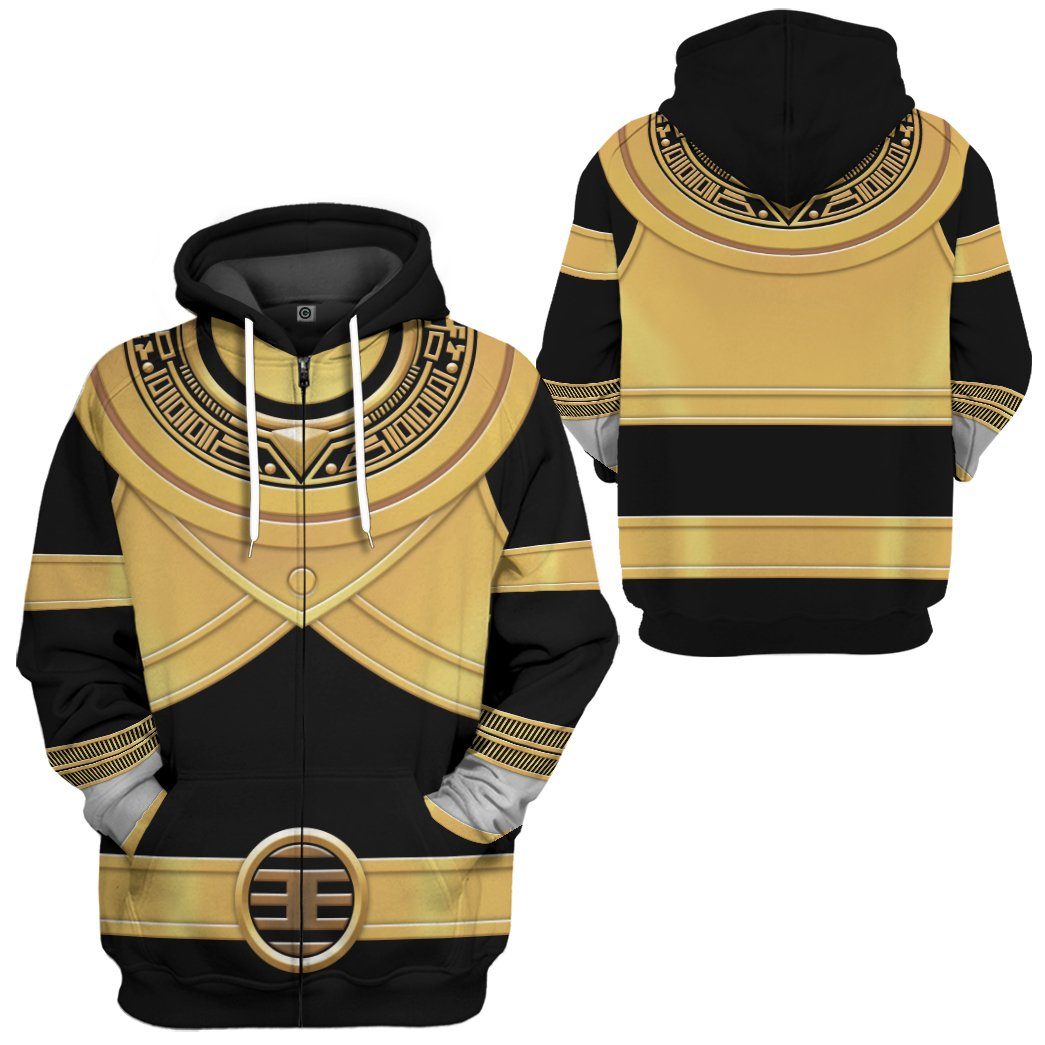 Power Rangers Zeo Gold Costume Hoodie Sweatshirt T-Shirt Sweatpants Tracksuit - Stormmerch Exclusive