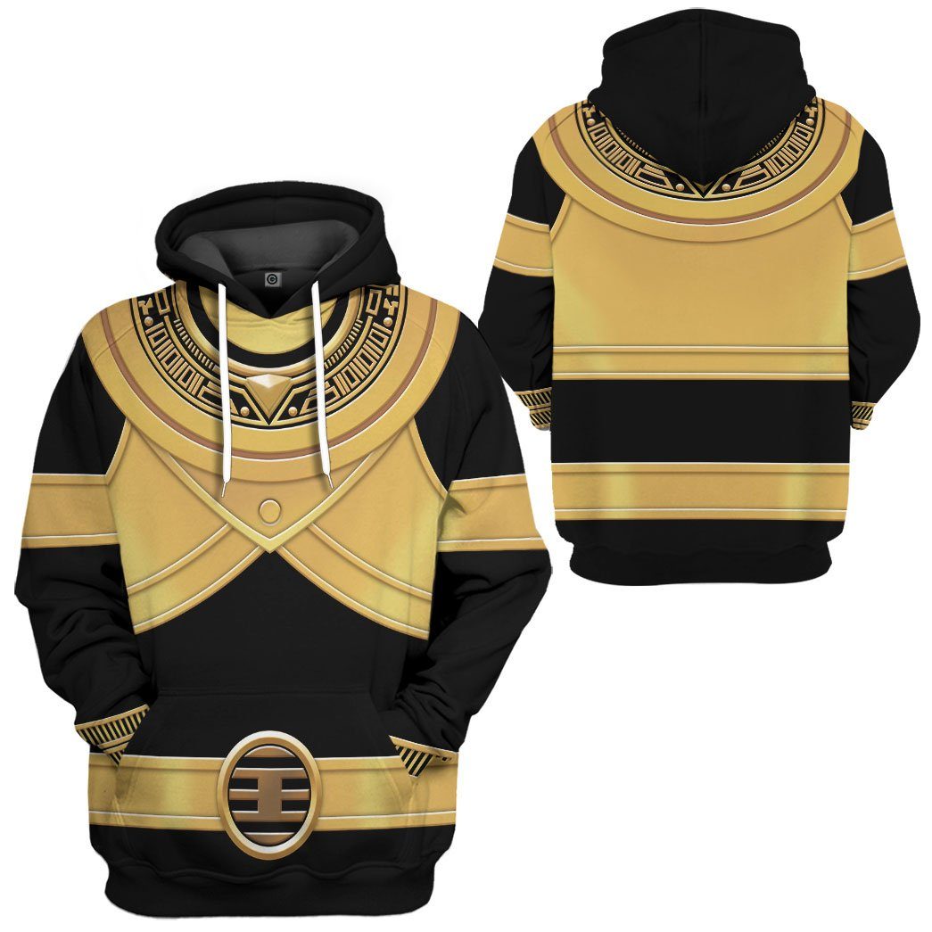 Power Rangers Zeo Gold Costume Hoodie Sweatshirt T-Shirt Sweatpants Tracksuit - Stormmerch Exclusive