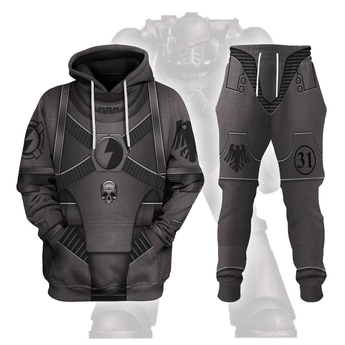 Pre-Heresy Raven Guard in Mark IV Maximus Power Armor T-shirt Hoodie Sweatpants Cosplay - Stormmerch Exclusive