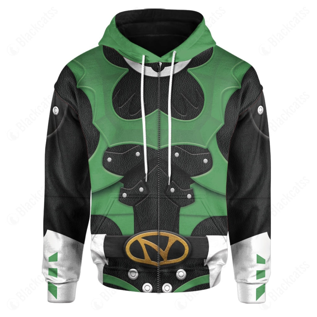 Psycho Rangers Green Psycho Costume Hoodie Sweatshirt T-Shirt Sweatpants Tracksuit - Stormmerch Exclusive