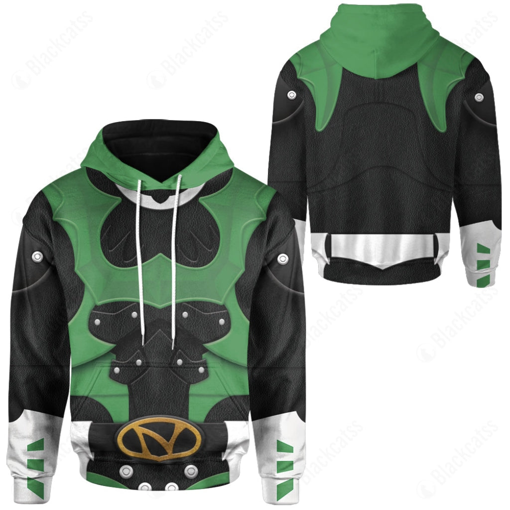 Psycho Rangers Green Psycho Costume Hoodie Sweatshirt T-Shirt Sweatpants Tracksuit - Stormmerch Exclusive