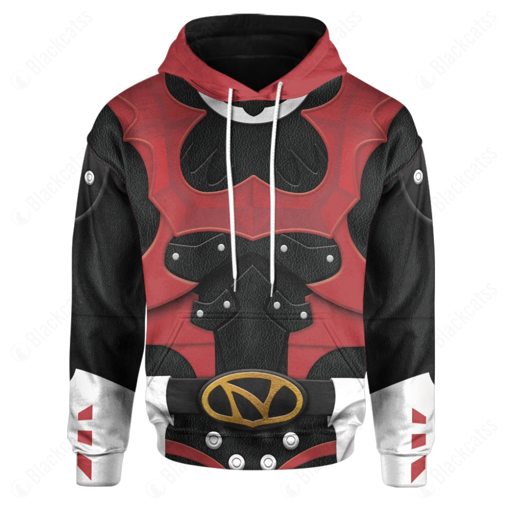 Psycho Rangers Red Psycho Costume Hoodie Sweatshirt T-Shirt Sweatpants Tracksuit - Stormmerch Exclusive