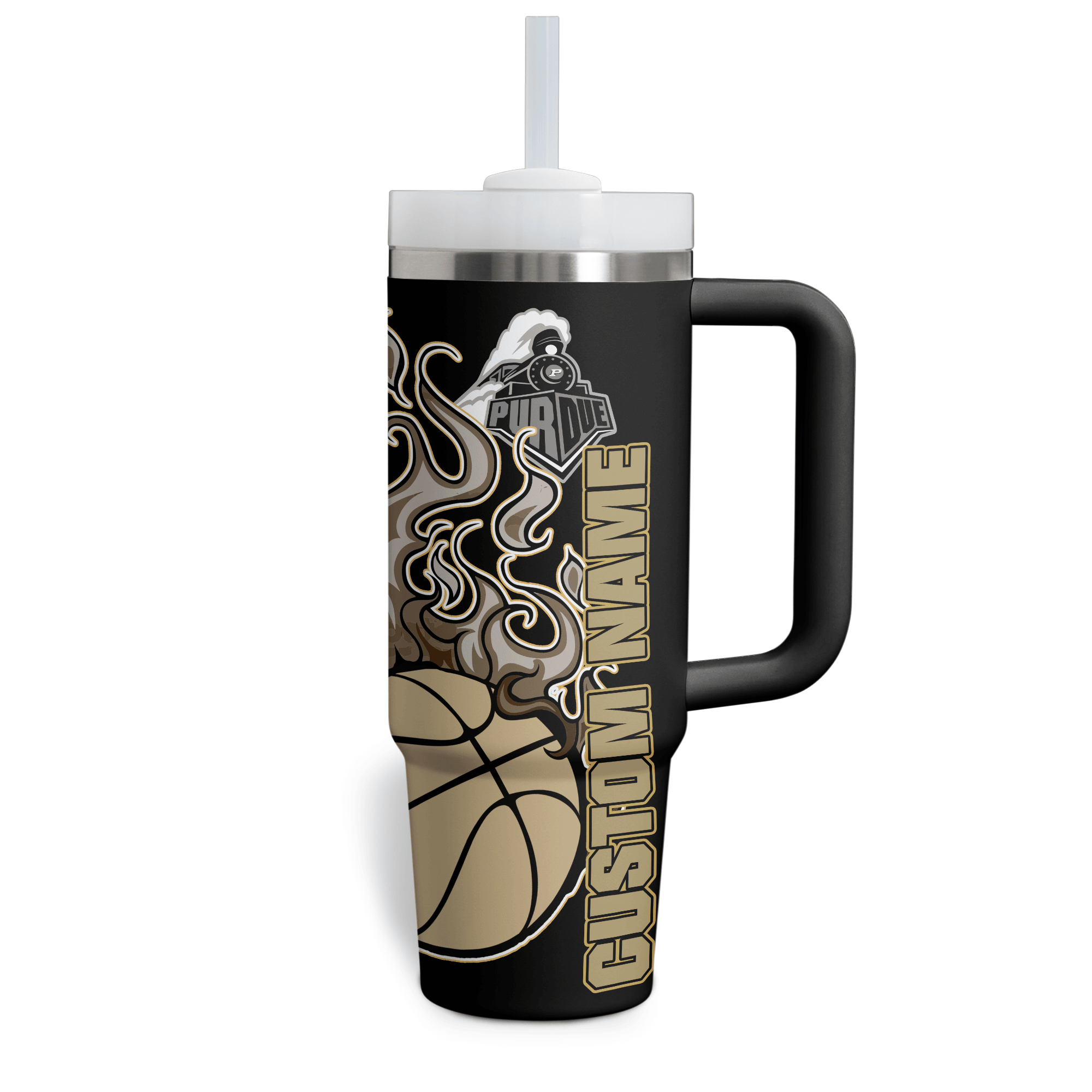 Purdue Boilermakers NCAA Custom Stanley Cup 40 oz 30 oz Tumbler With Handle