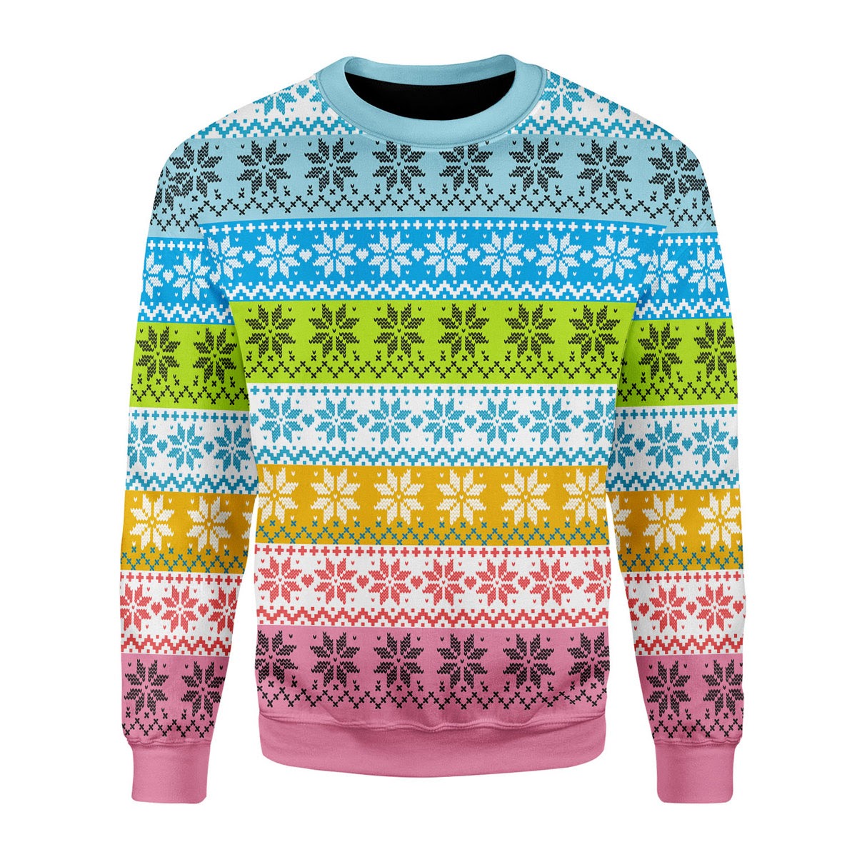 Queer Flag Christmas Sweater - Stormmerch Exclusive