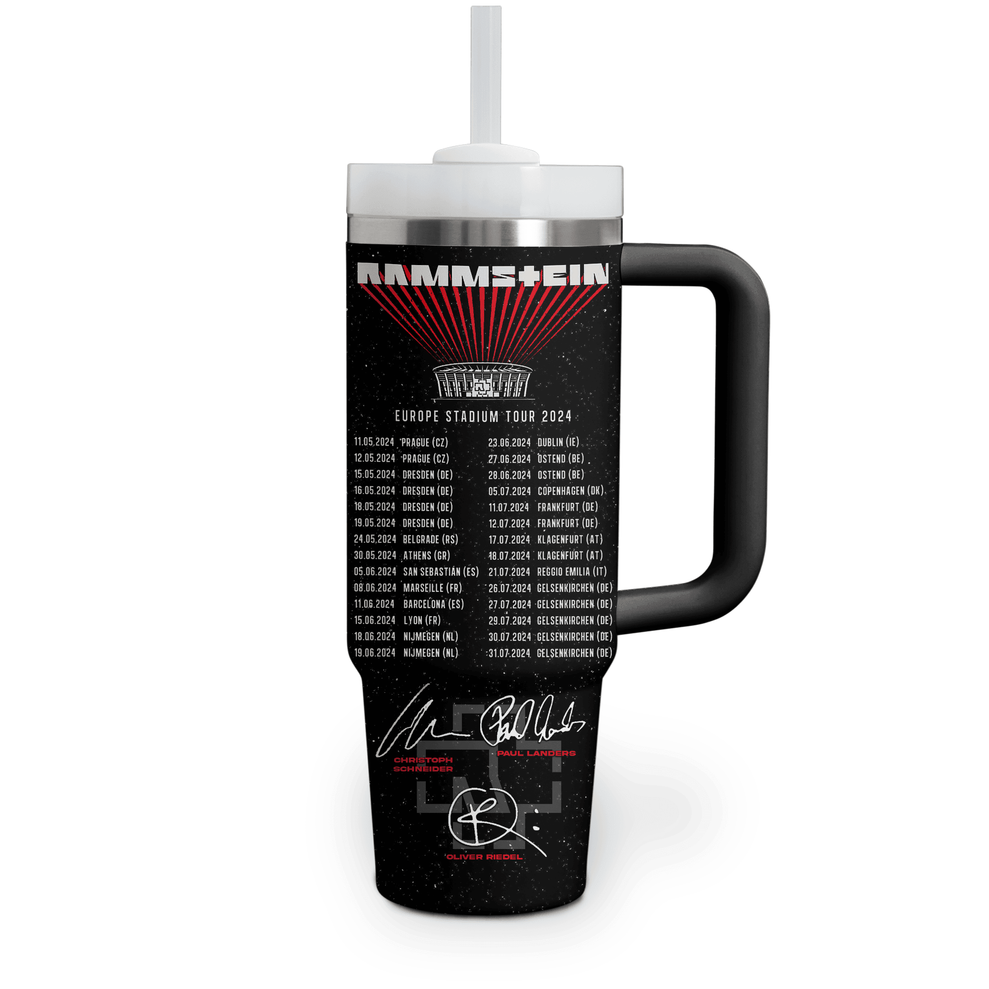 Rammstein Music Custom Stanley Cup 40 oz 30 oz Tumbler With Handle
