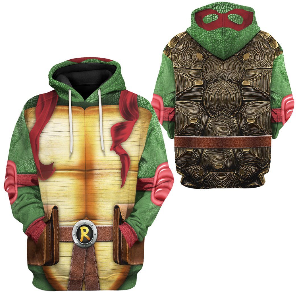 Raphael Raph TMNT Cosplay Costume Hoodie Sweatshirt T-Shirt Sweatpants Tracksuit - Stormmerch Exclusive