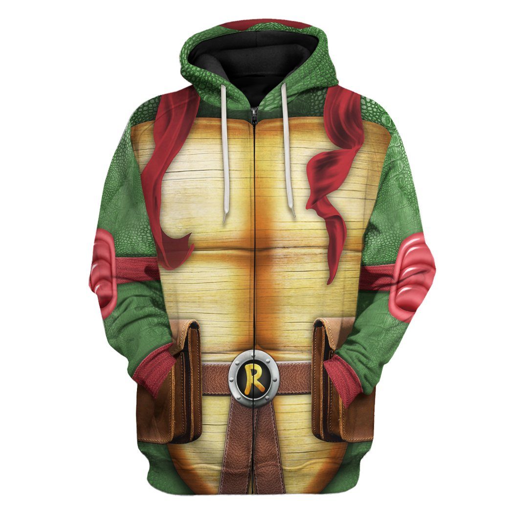 Raphael Raph TMNT Cosplay Costume Hoodie Sweatshirt T-Shirt Sweatpants Tracksuit - Stormmerch Exclusive