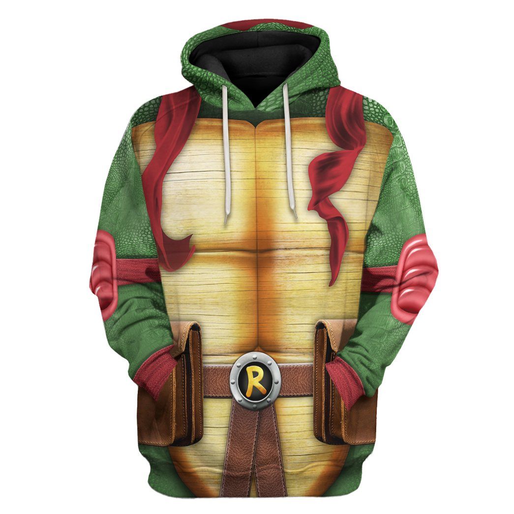 Raphael Raph TMNT Cosplay Costume Hoodie Sweatshirt T-Shirt Sweatpants Tracksuit - Stormmerch Exclusive