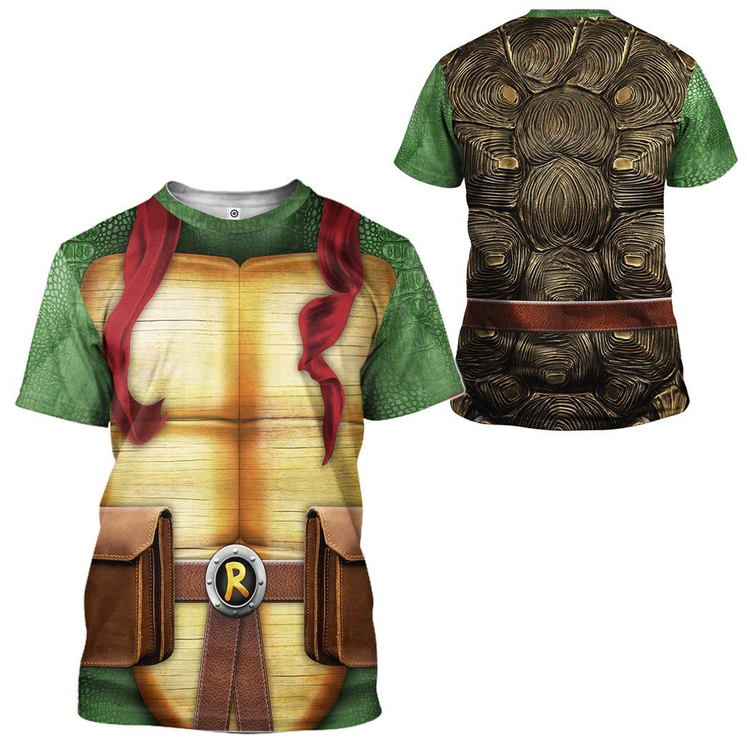 Raphael Raph TMNT Cosplay Costume Hoodie Sweatshirt T-Shirt Sweatpants Tracksuit - Stormmerch Exclusive
