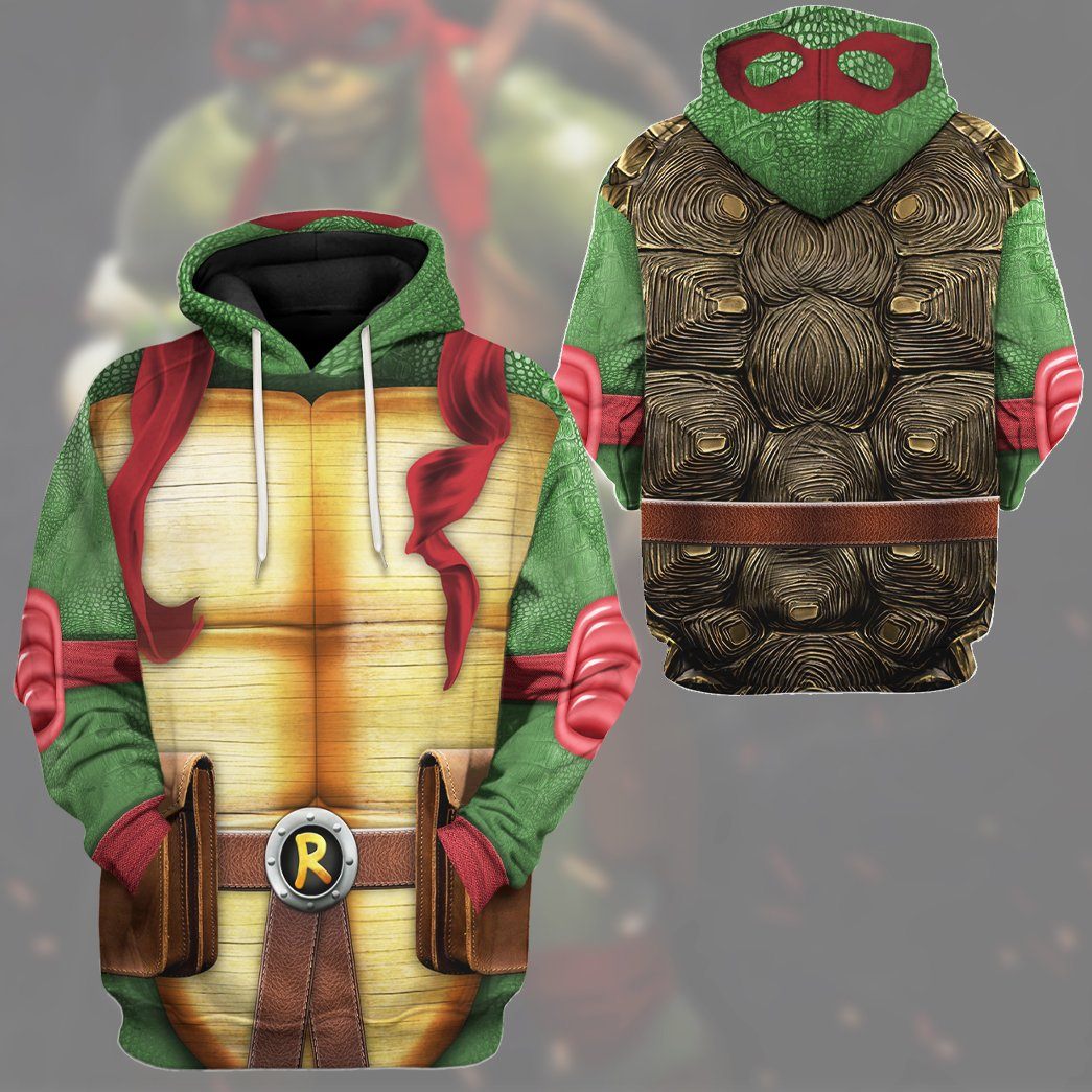 Raphael Raph TMNT Cosplay Costume Hoodie Sweatshirt T-Shirt Sweatpants Tracksuit - Stormmerch Exclusive