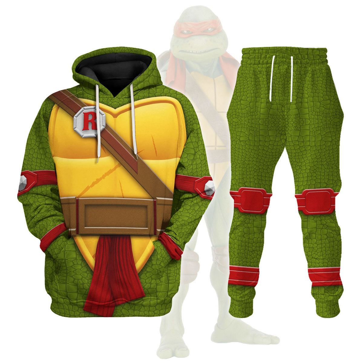 Raphael TMNT Costume Hoodie Sweatshirt T-Shirt Sweatpants - Stormmerch Exclusive