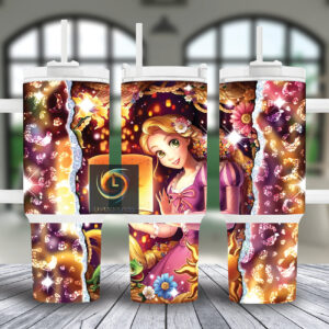 Rapunzel Tangled Disney Cartoon Custom Stanley Cup 40 oz 30 oz Tumbler With Handle