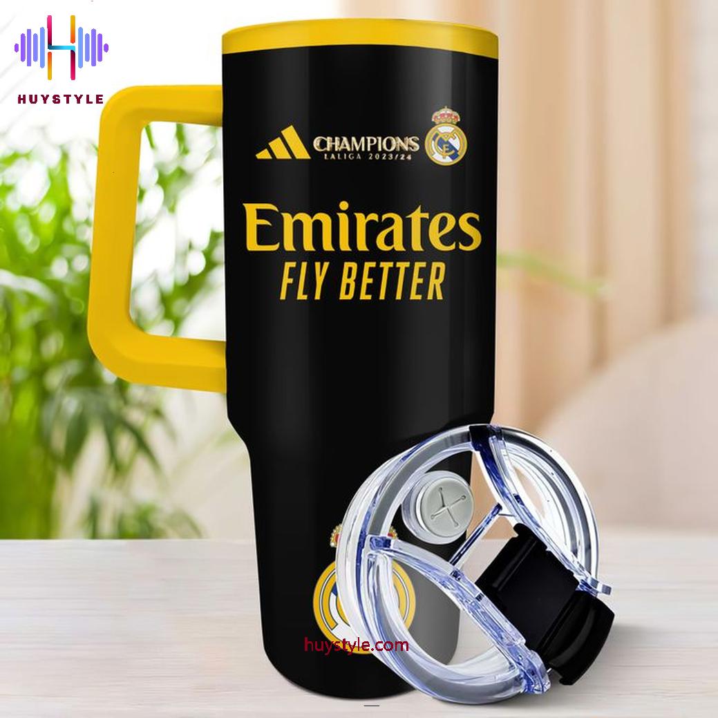 Real Madrid Champions Custom Stanley Cup 40 oz 30 oz Tumbler With Handle