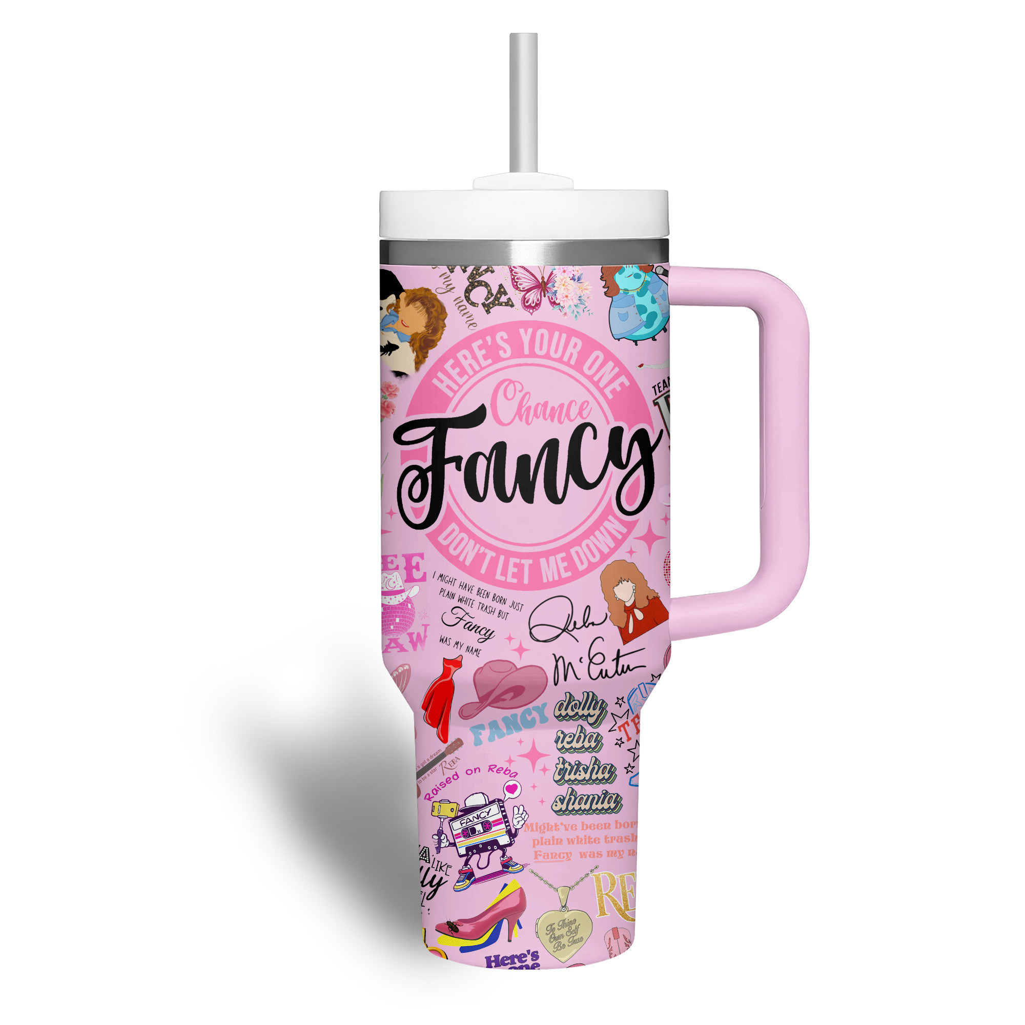 Reba McEntire Music Custom Stanley Cup 40 oz 30 oz Tumbler With Handle