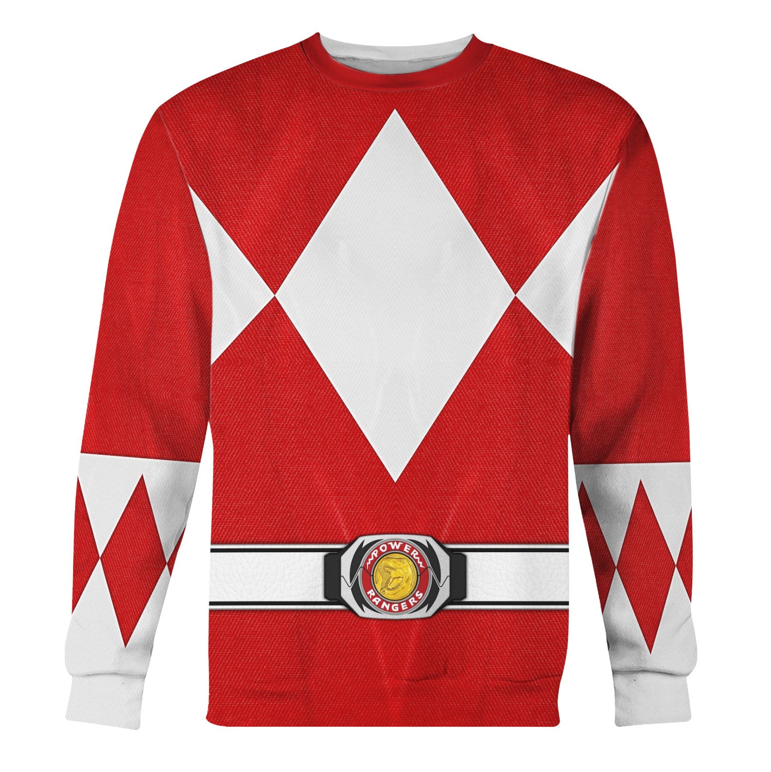 Red Ranger Mighty Morphin Hoodies Sweatshirt T-shirt Hawaiian Tracksuit - Stormmerch Exclusive