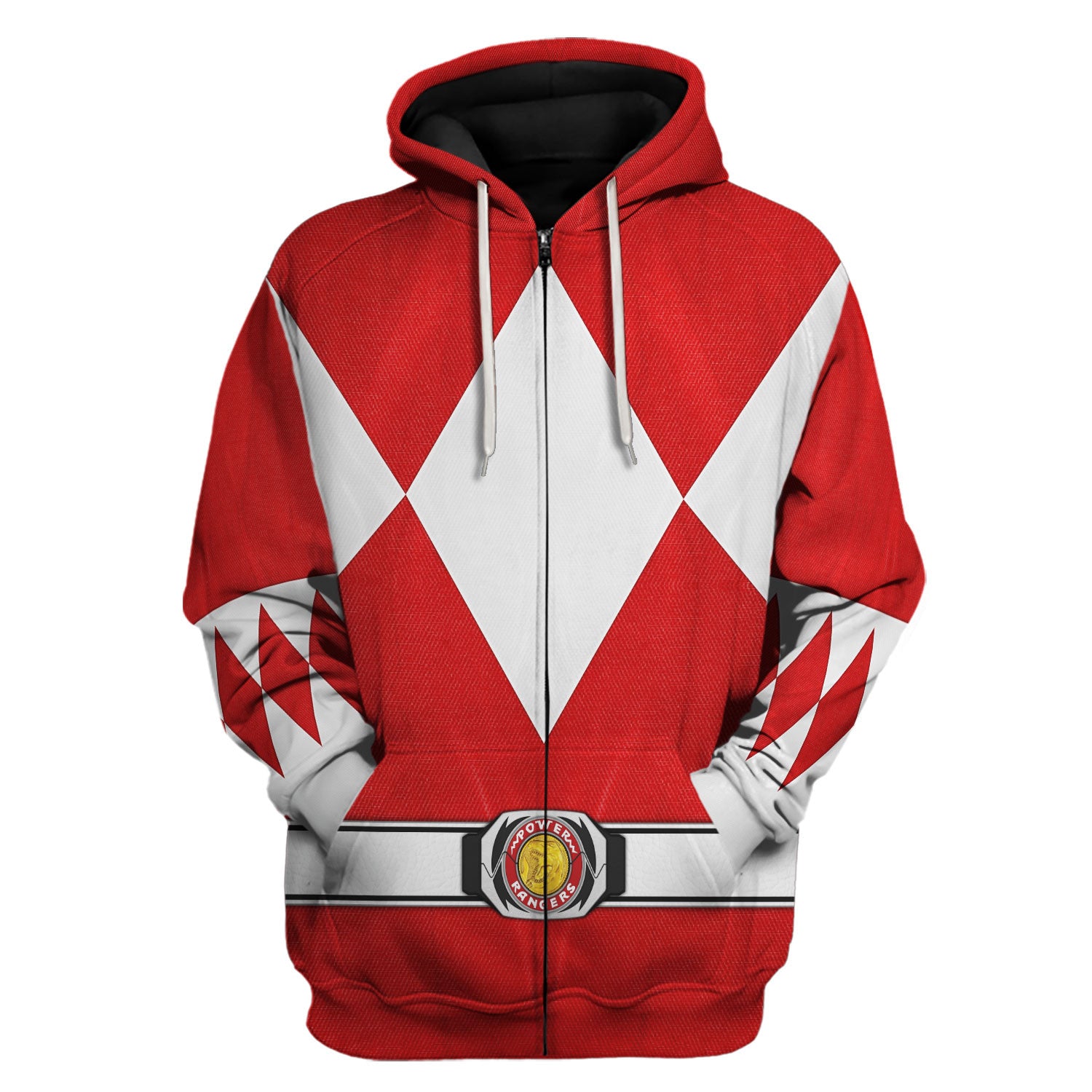 Red Ranger Mighty Morphin Hoodies Sweatshirt T-shirt Hawaiian Tracksuit - Stormmerch Exclusive