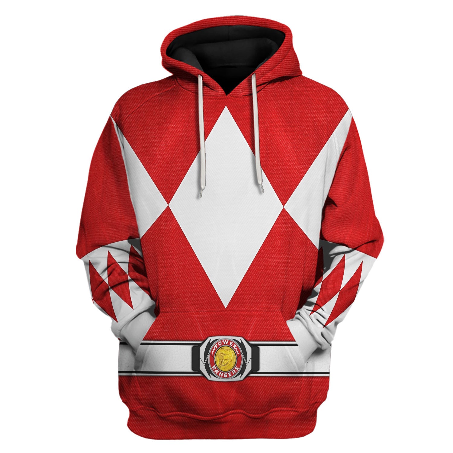 Red Ranger Mighty Morphin Hoodies Sweatshirt T-shirt Hawaiian Tracksuit - Stormmerch Exclusive