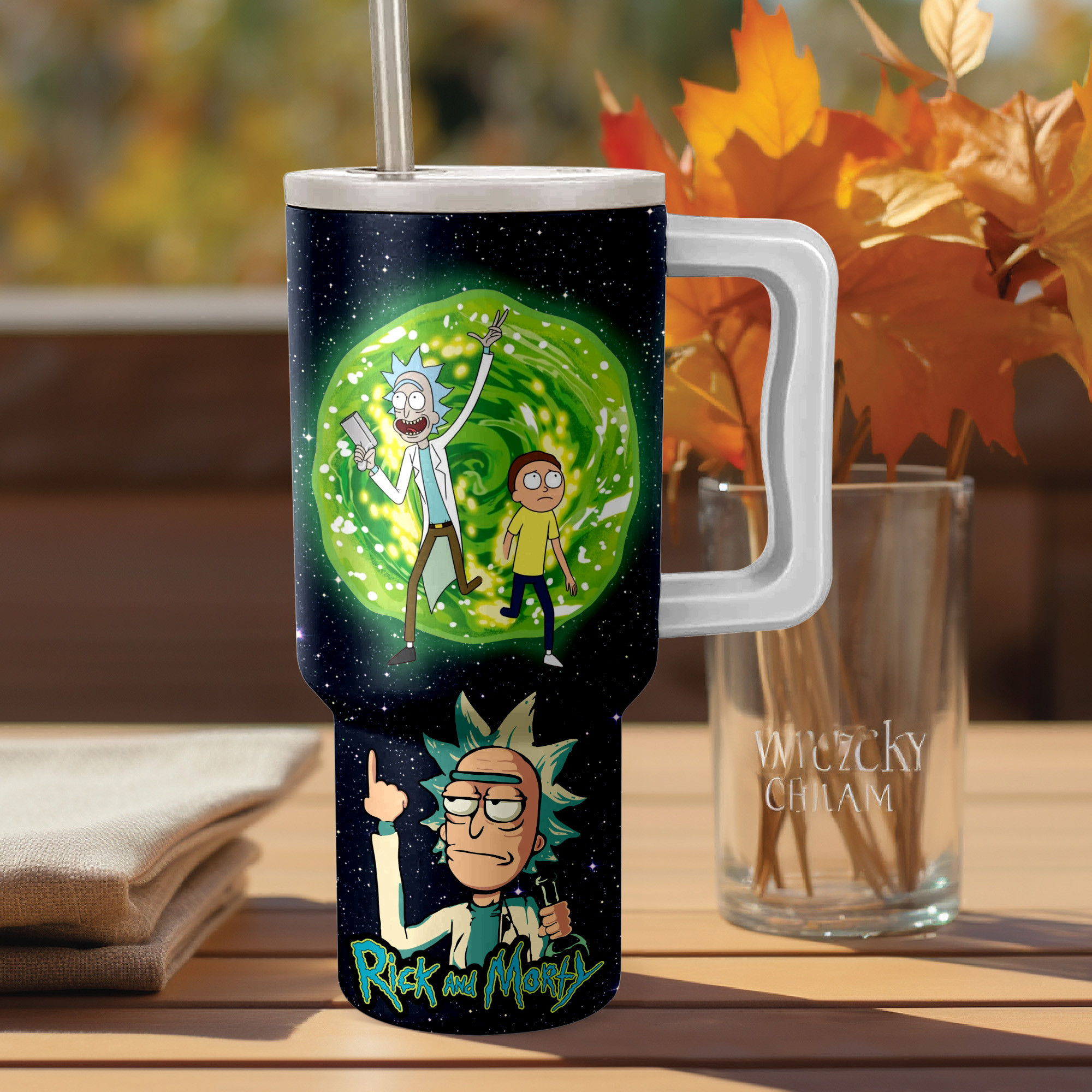Rick and Morty TV Series Custom Stanley Cup 40 oz 30 oz Tumbler With Handle