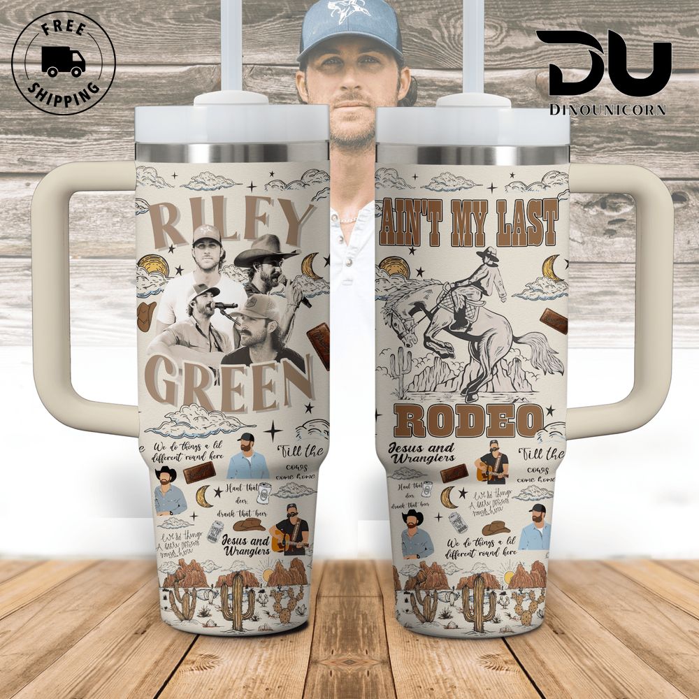 Riley Green Music Custom Stanley Cup 40 oz 30 oz Tumbler With Handle