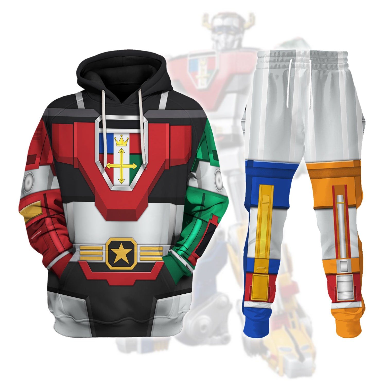 Robot Dou Voltron Hoodie T-shirt Sweatpants Cosplay - Stormmerch Exclusive