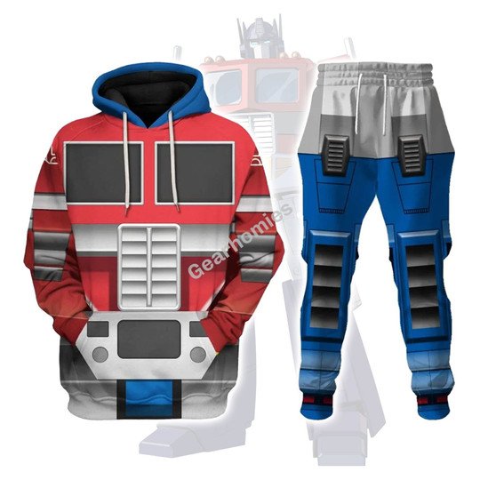Robot Op timus Prime Costume Cosplay Hoodie Tracksuit - Stormmerch Exclusive
