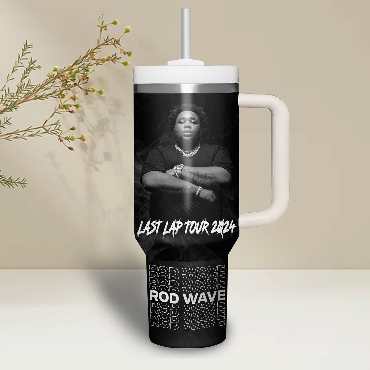 Rod Wave Music Custom Stanley Cup 40 oz 30 oz Tumbler With Handle