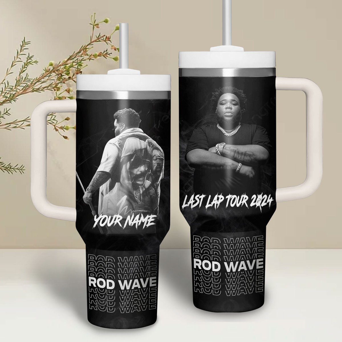 Rod Wave Music Custom Stanley Cup 40 oz 30 oz Tumbler With Handle