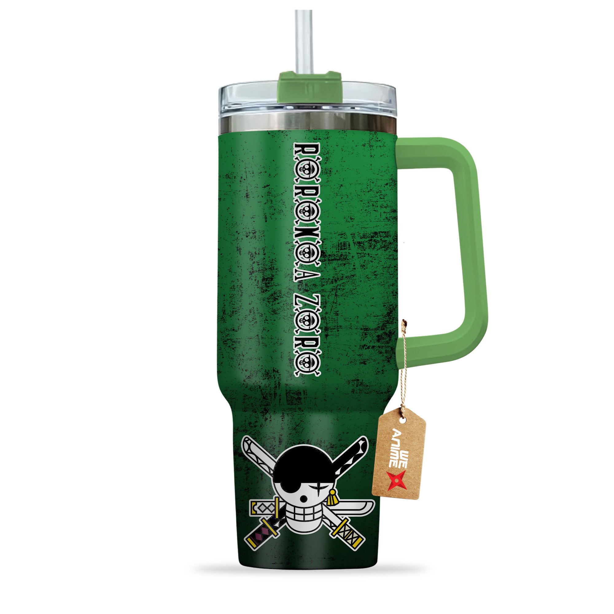 Roronoa Zoro Custom NameOne Piece Anime Custom Stanley Cup 40 oz 30 oz Tumbler With Handle