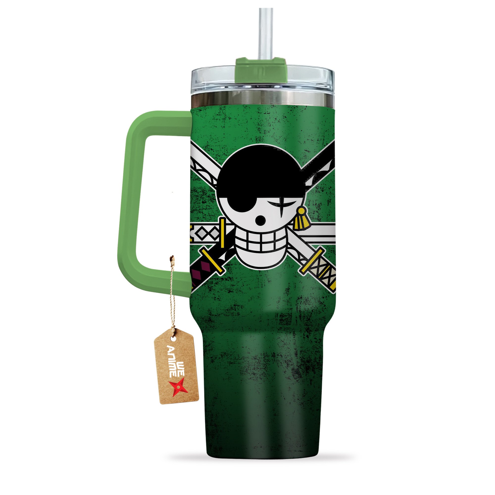 Roronoa Zoro Custom NameOne Piece Anime Custom Stanley Cup 40 oz 30 oz Tumbler With Handle