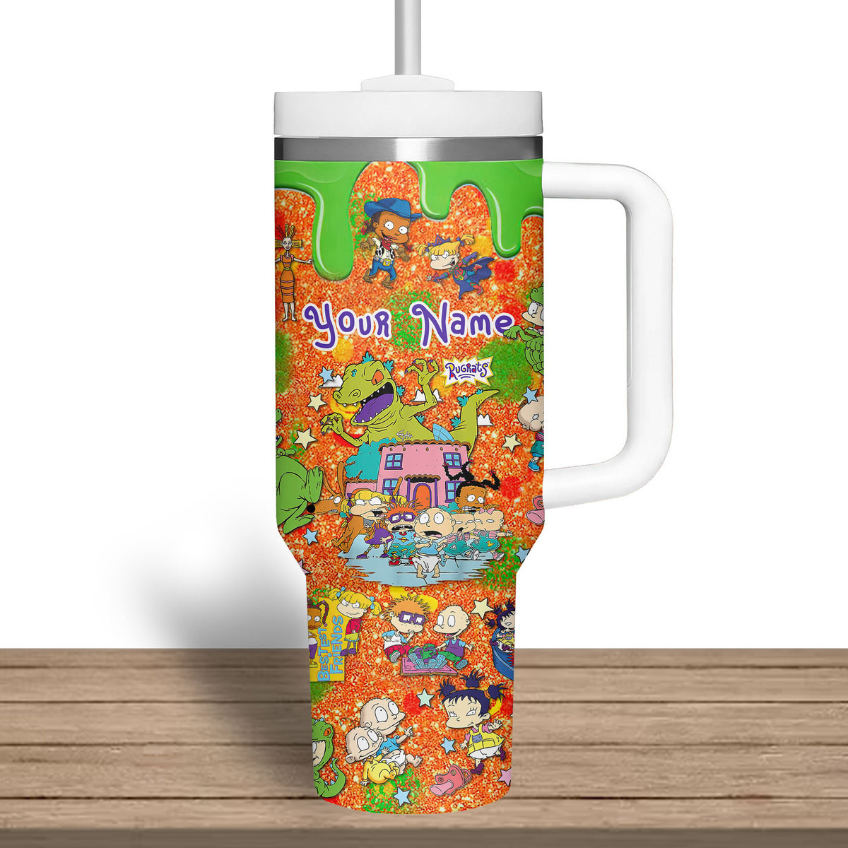 Rugrats Cartoon Custom Stanley Cup 40 oz 30 oz Tumbler With Handle
