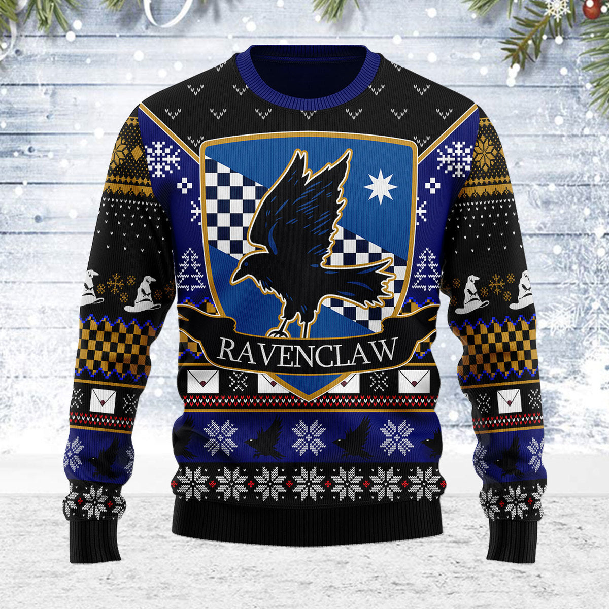 Run Ravenclaw Run Christmas Sweater - Stormmerch Exclusive
