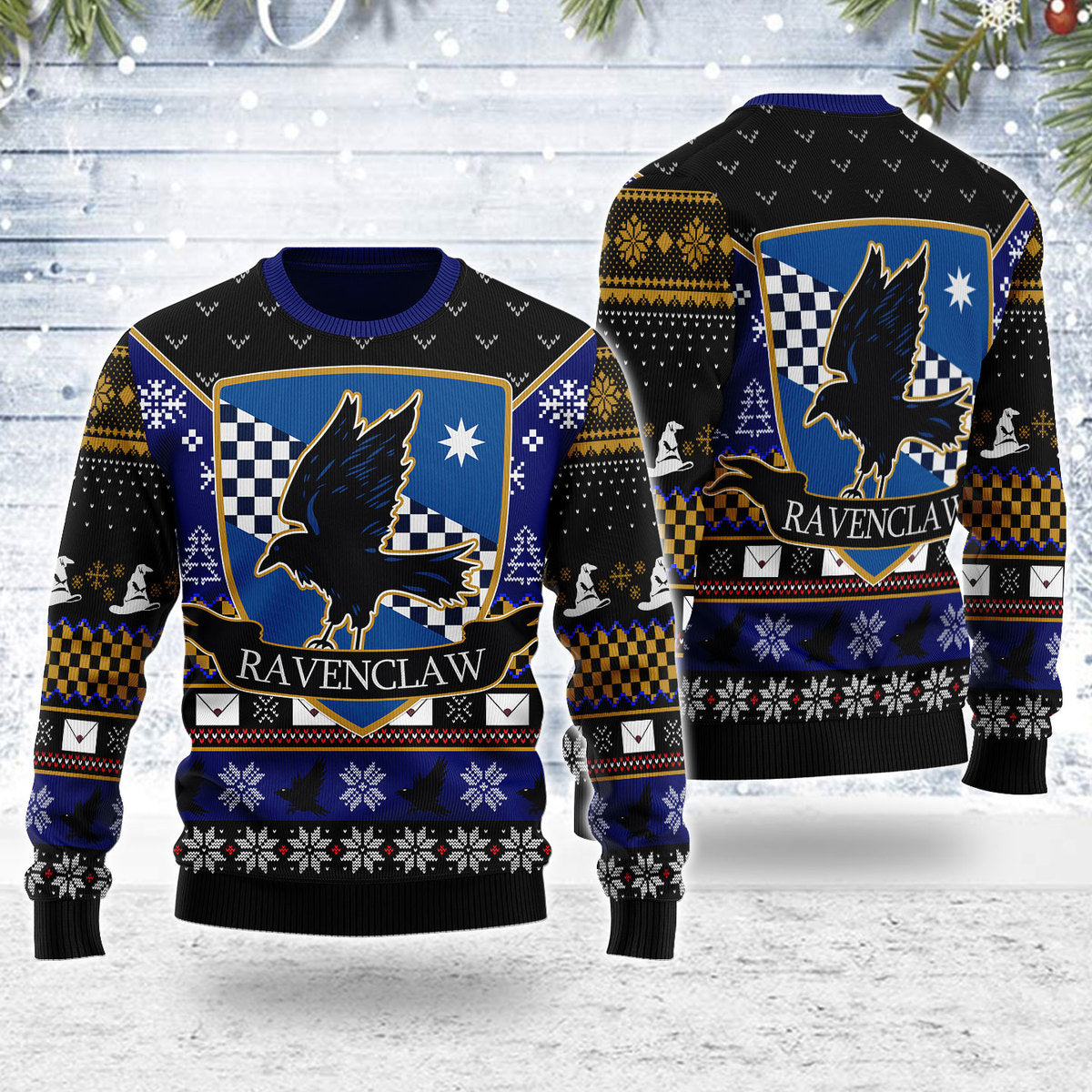 Run Ravenclaw Run Christmas Sweater - Stormmerch Exclusive