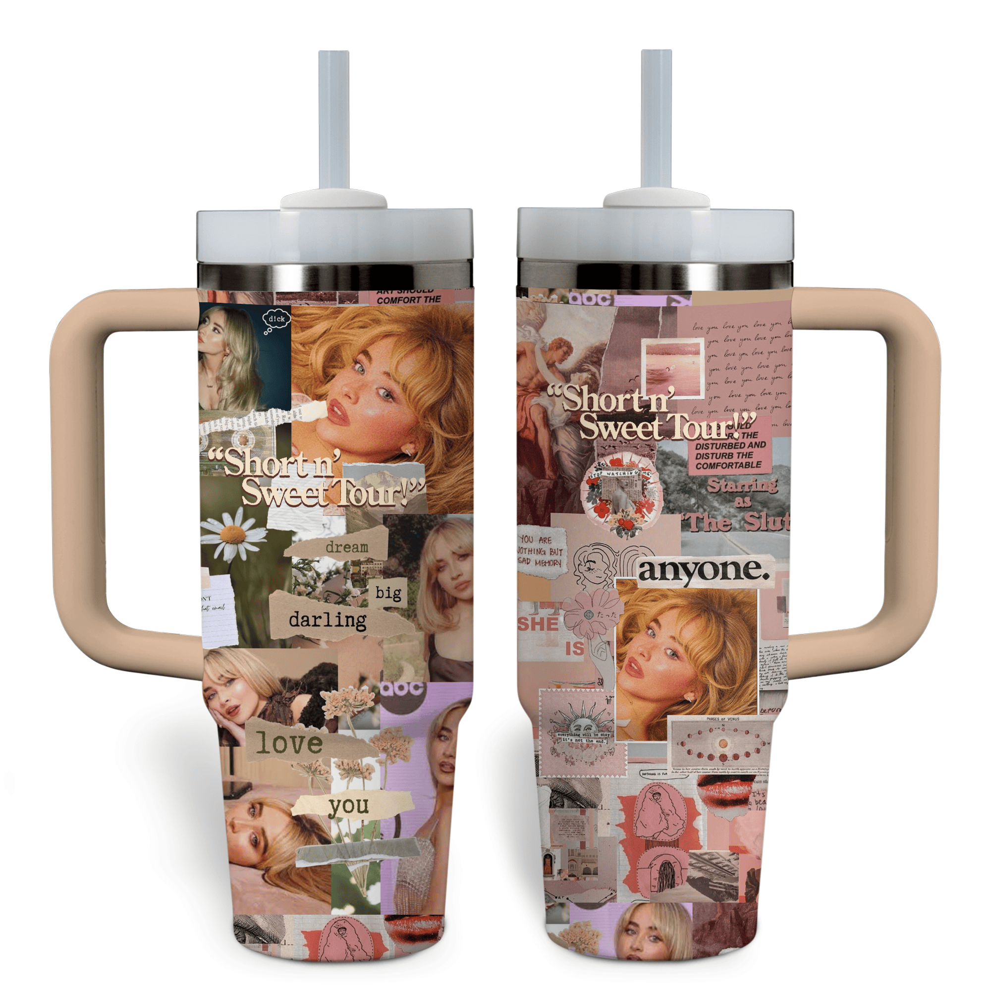 Sabrina Carpenter Music Custom Stanley Cup 40 oz 30 oz Tumbler With Handle