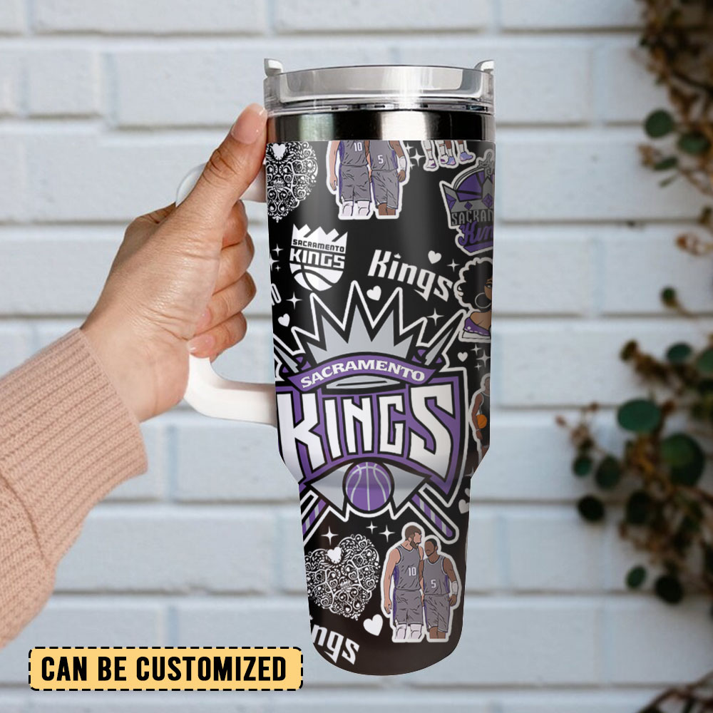 Sacramento Kings NBA Basketball Sport Custom Stanley Cup 40 oz 30 oz Tumbler With Handle