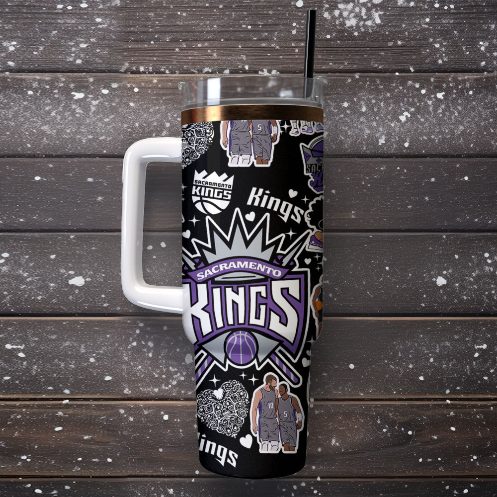 Sacramento Kings NBA Basketball Sport Custom Stanley Cup 40 oz 30 oz Tumbler With Handle