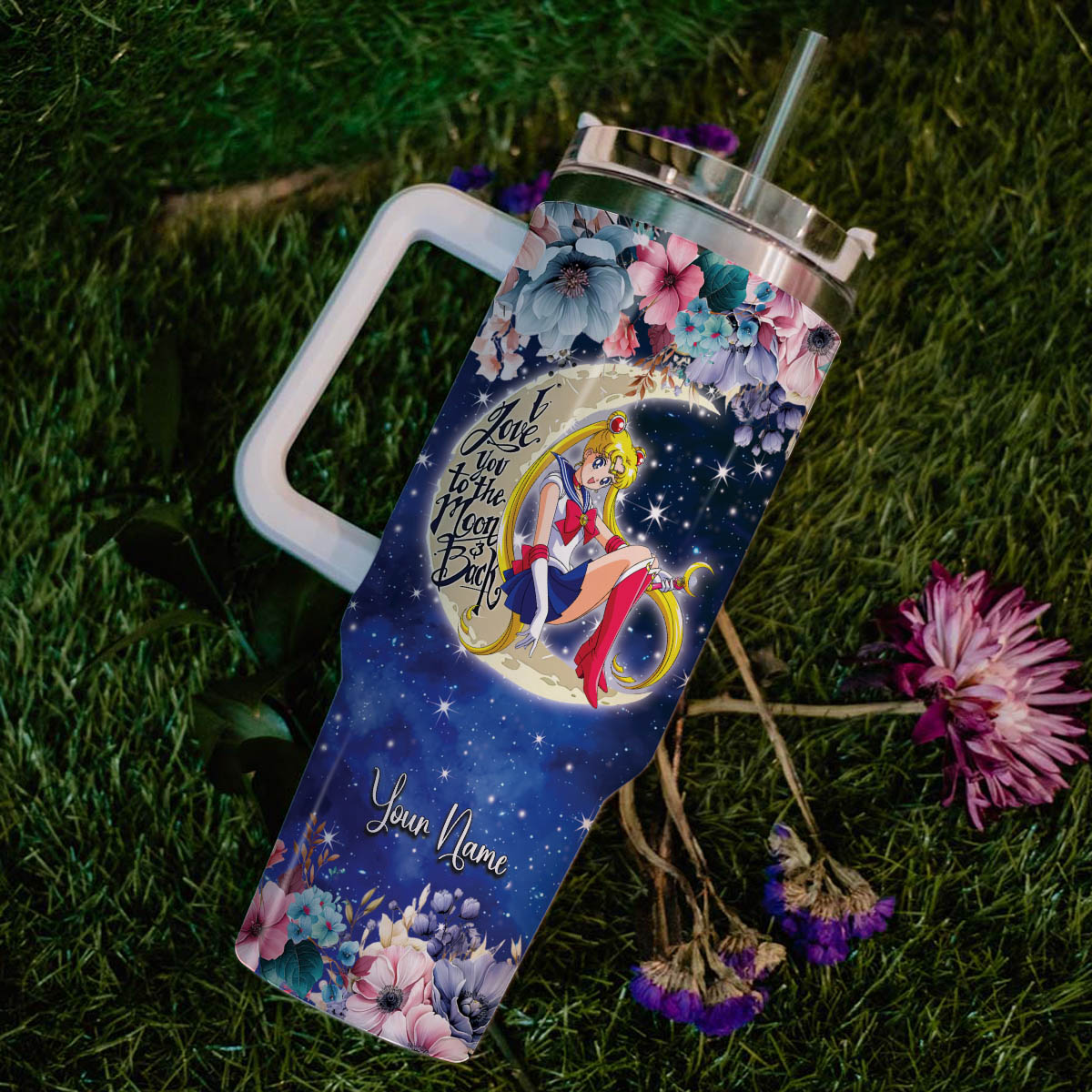 Sailor Moon Cartoon Custom Stanley Cup 40 oz 30 oz Tumbler With Handle