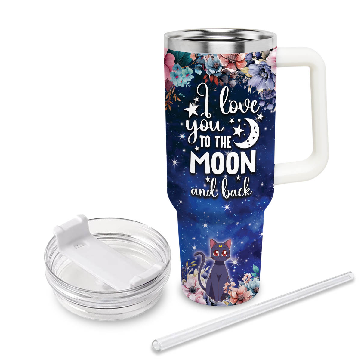 Sailor Moon Cartoon Custom Stanley Cup 40 oz 30 oz Tumbler With Handle