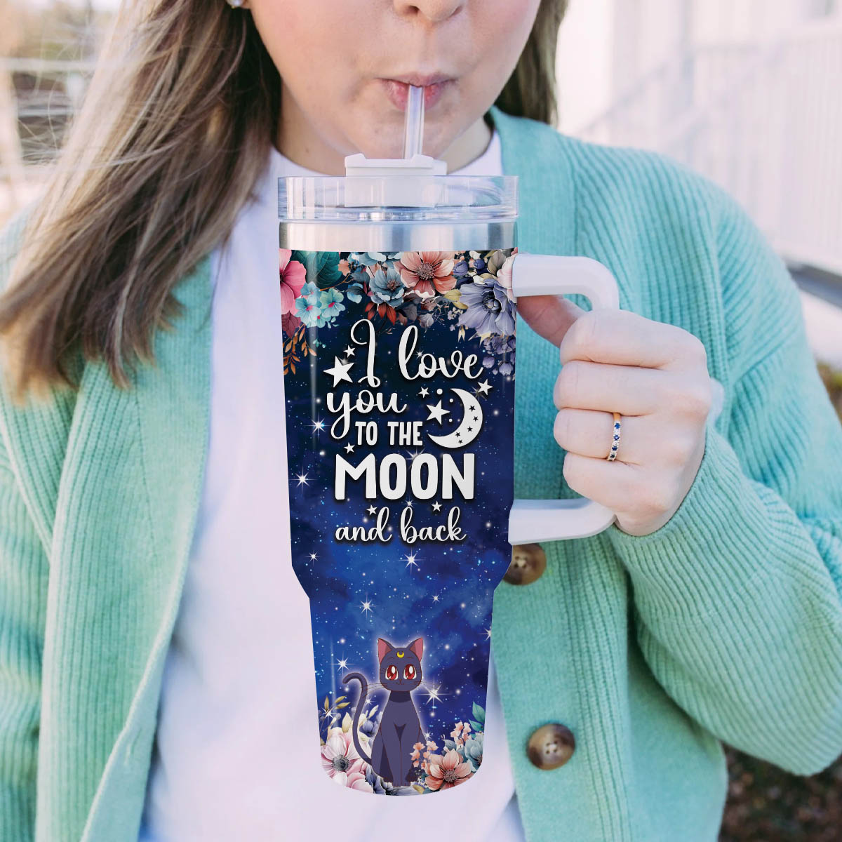 Sailor Moon Cartoon Custom Stanley Cup 40 oz 30 oz Tumbler With Handle