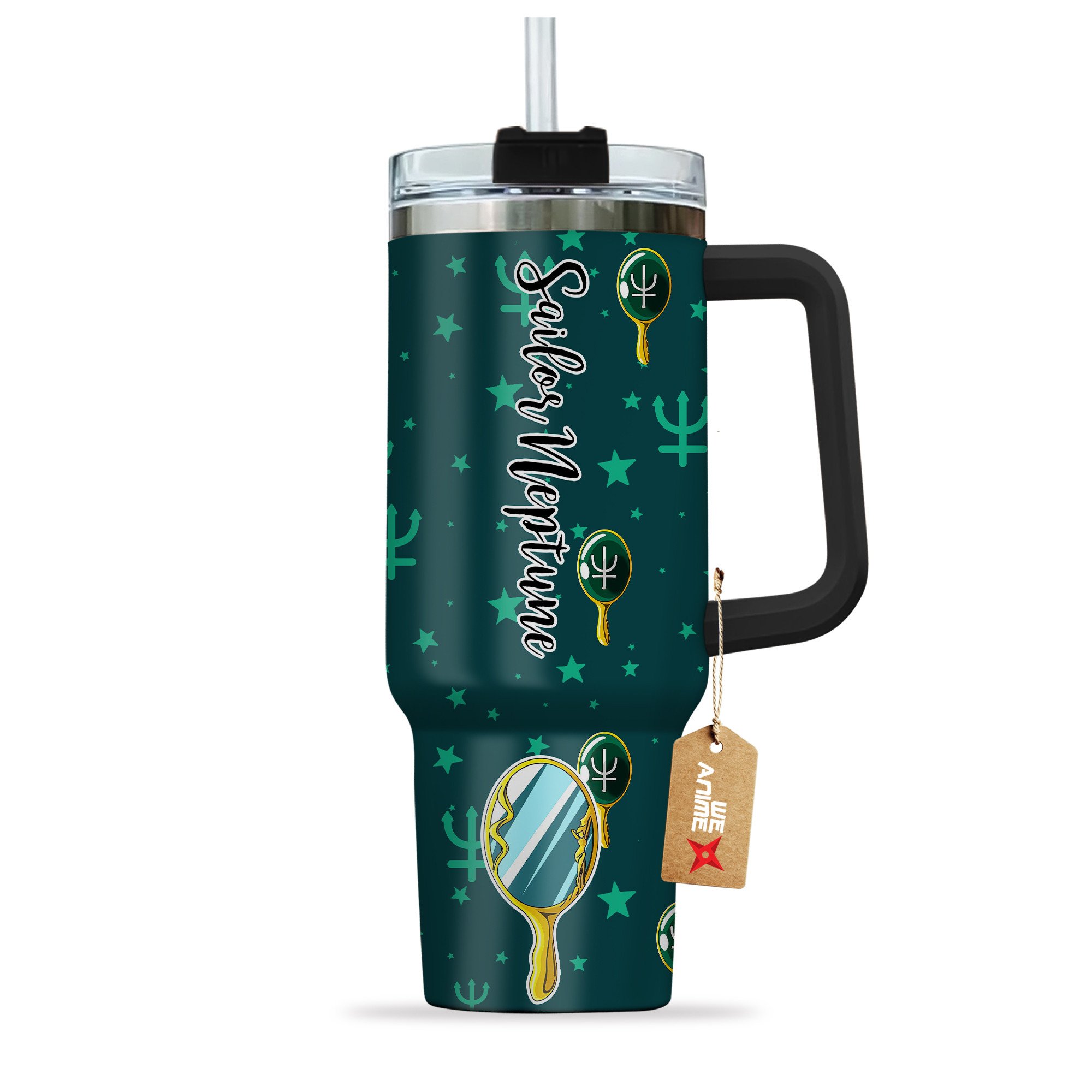 Sailor Neptune Sailor Moon Anime Custom Stanley Cup 40 oz 30 oz Tumbler With Handle